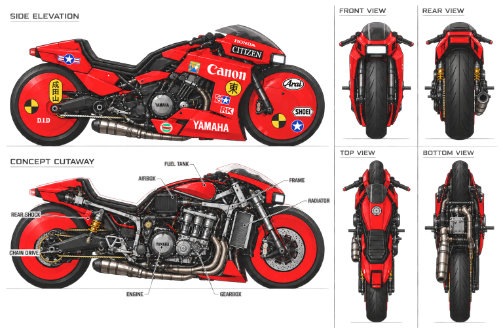 Yamaha × Akira — design exploration 1