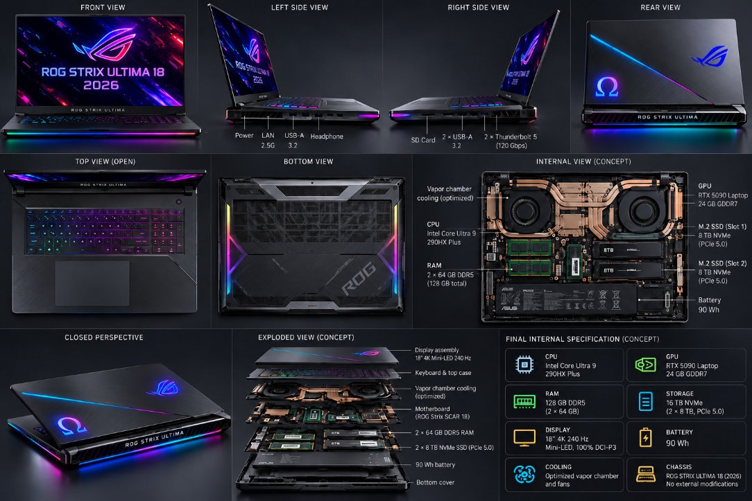 ROG Strix Ultima 18 — design exploration 1