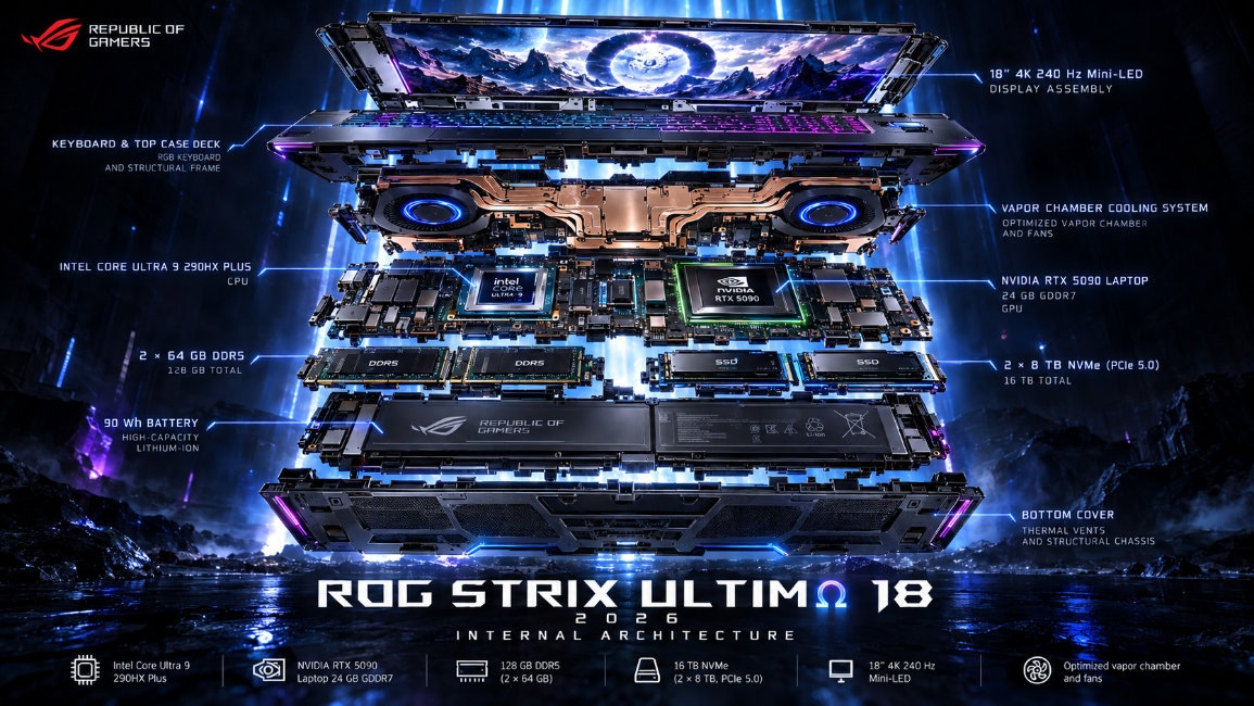 ROG Strix Ultima 18 — design exploration 2